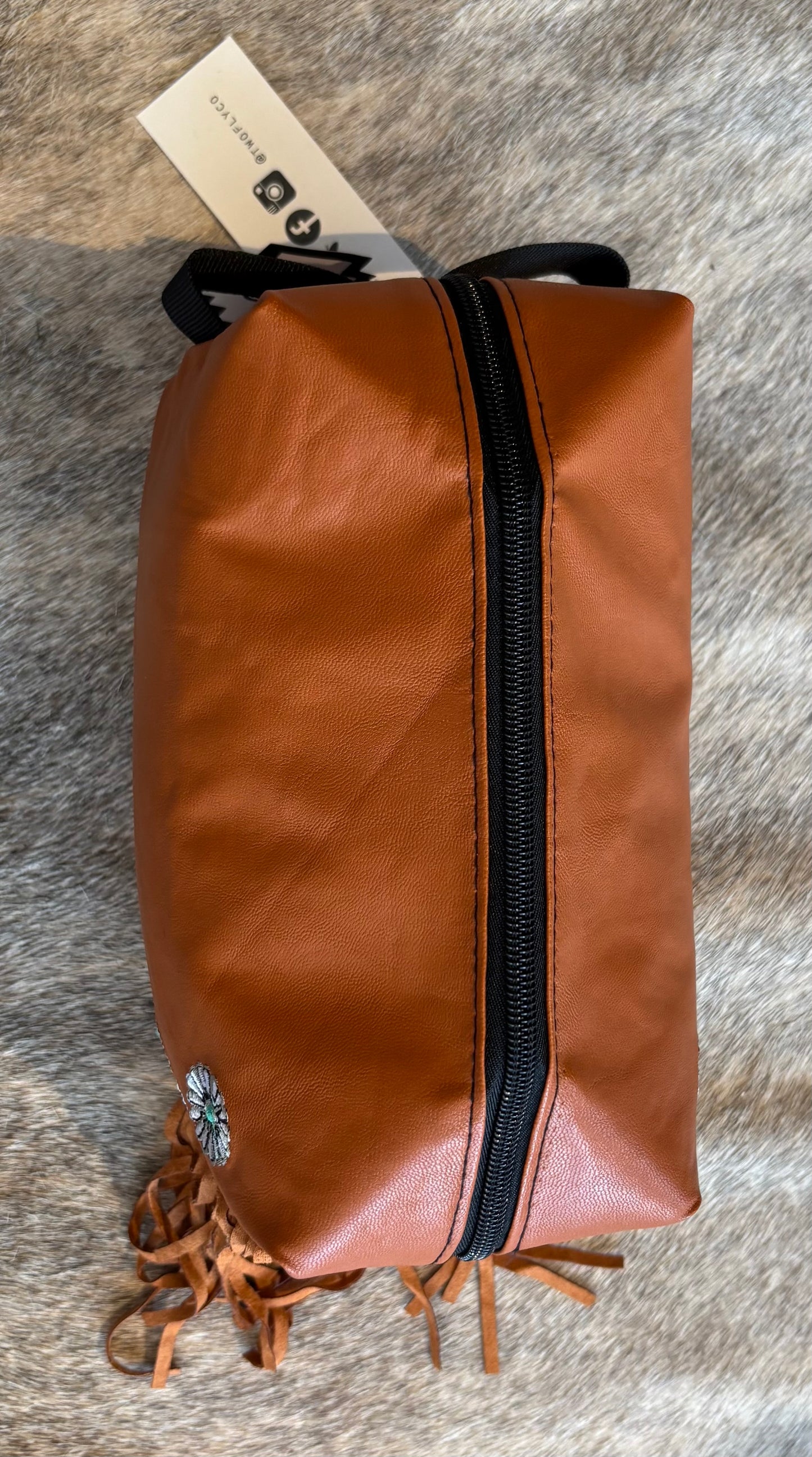 Pistol packin cosmetic bag