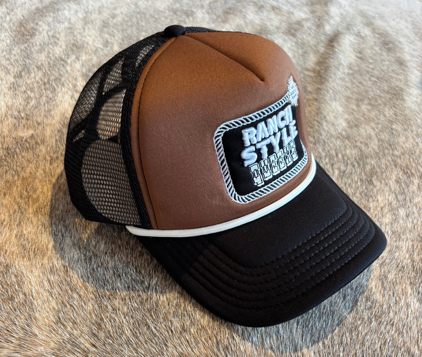 Ranch style queen trucker hat