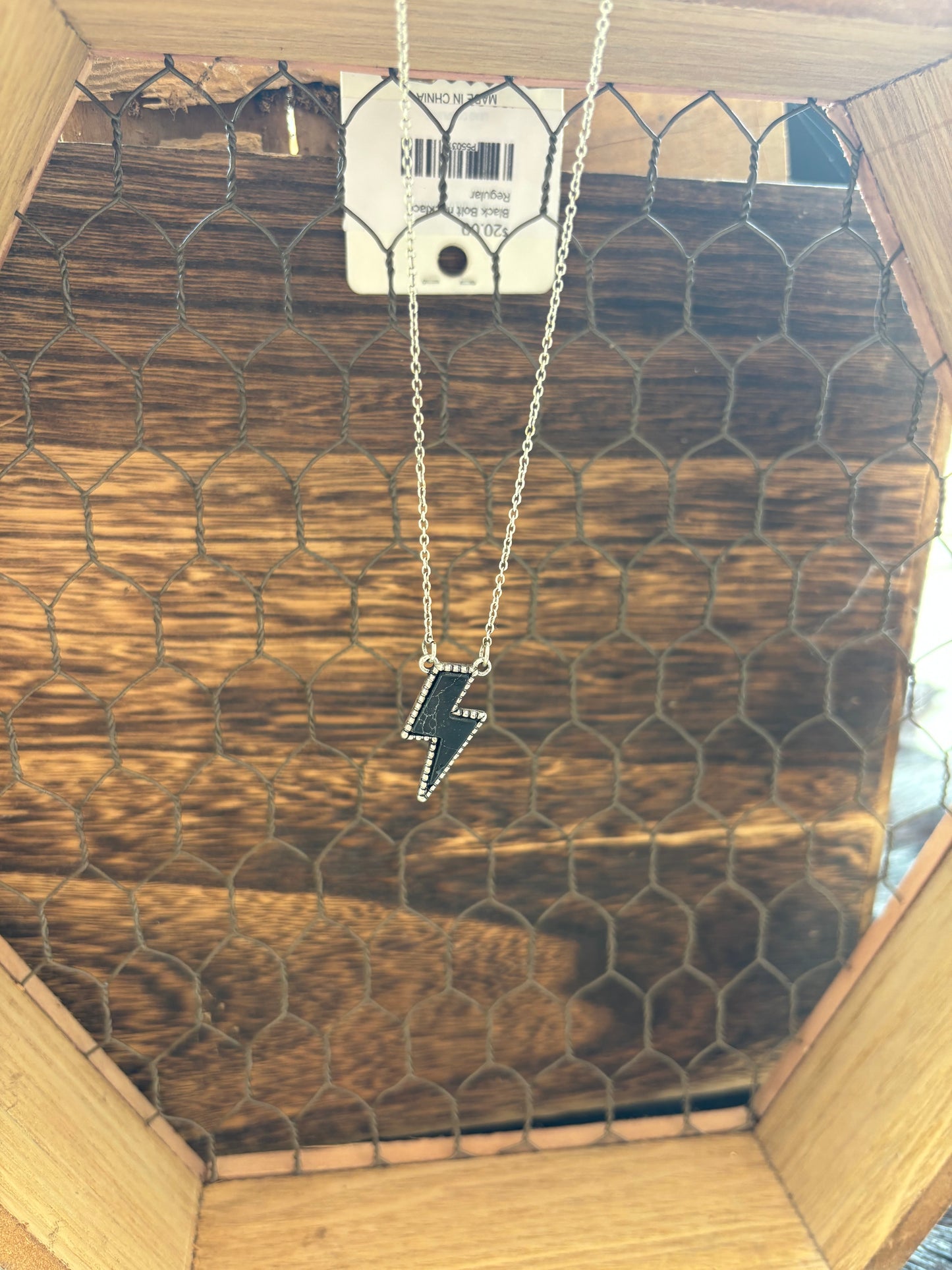 Black Bolt necklace