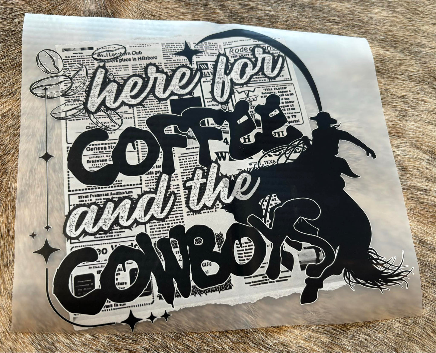 Coffee and cowboys tee