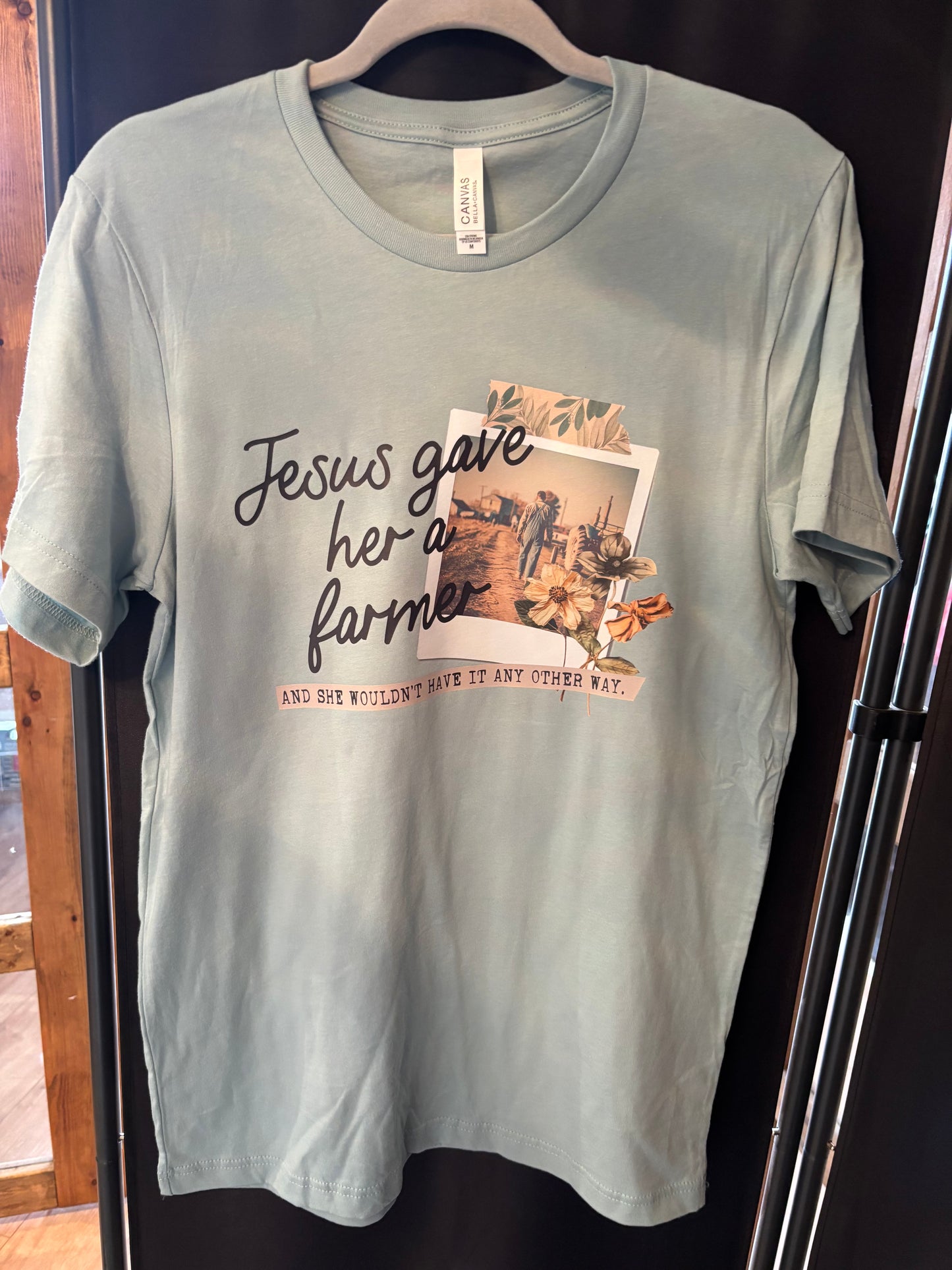 Jesus gave her a Farmer tee