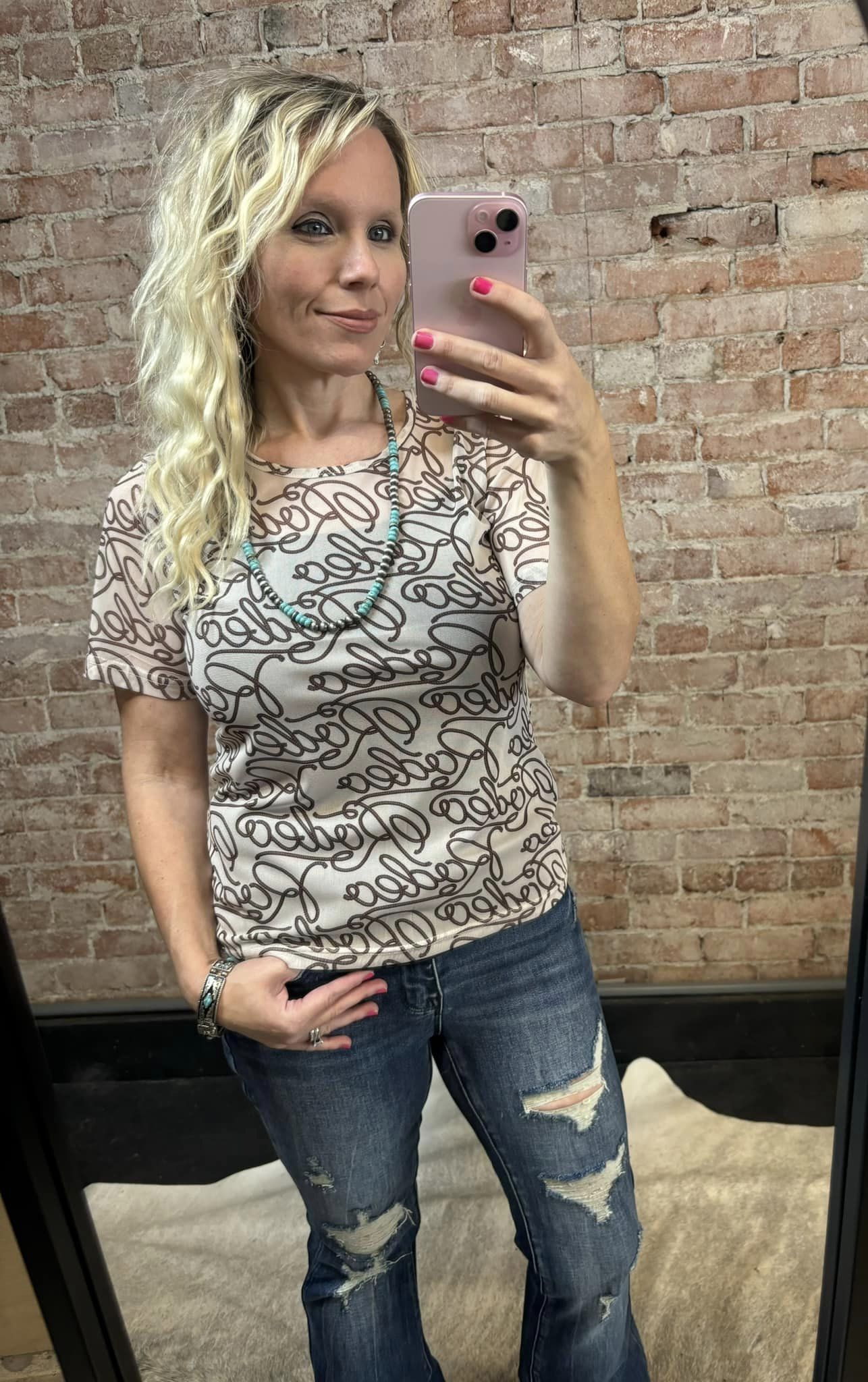 Rodeo Life Mesh Top