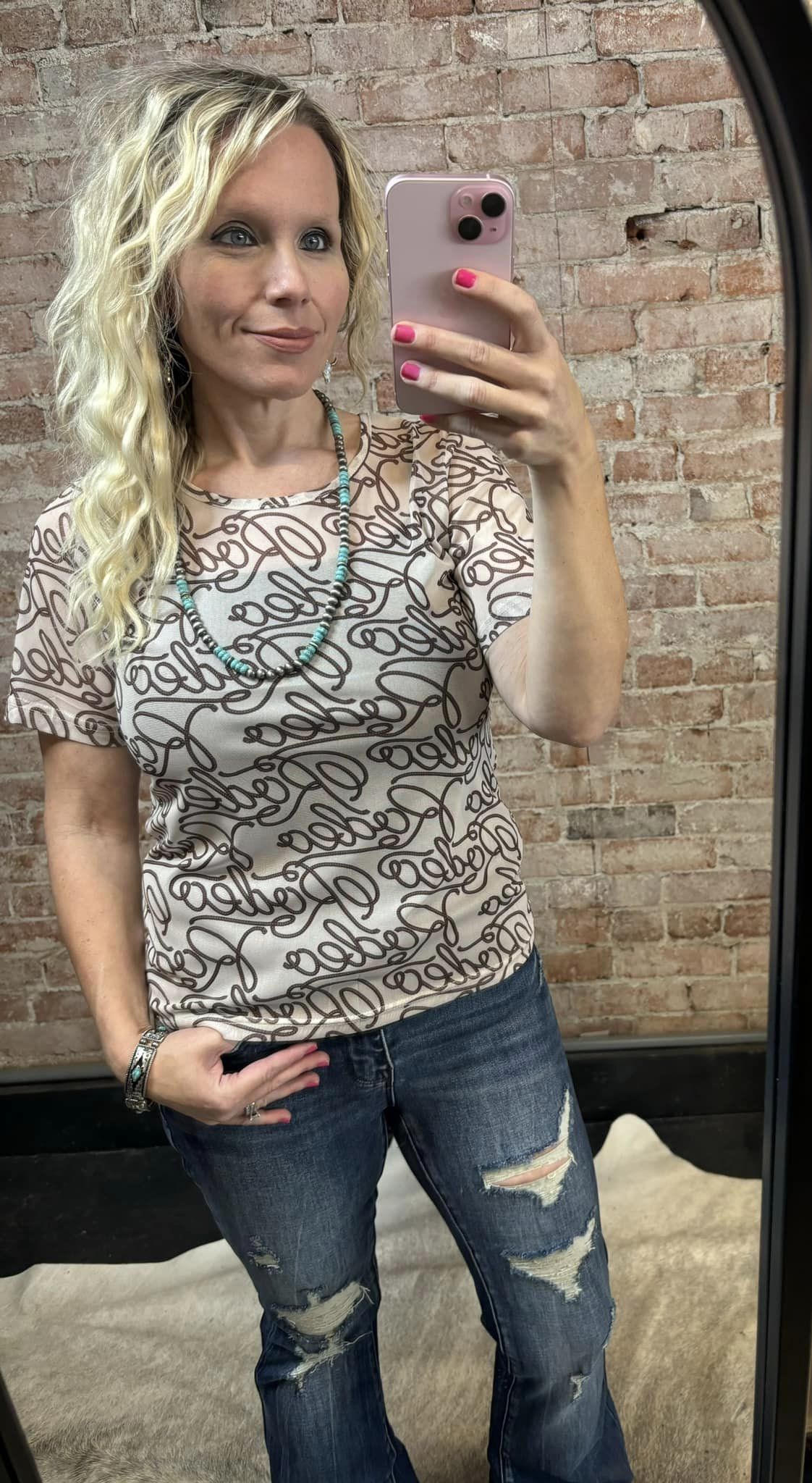 Rodeo Life Mesh Top