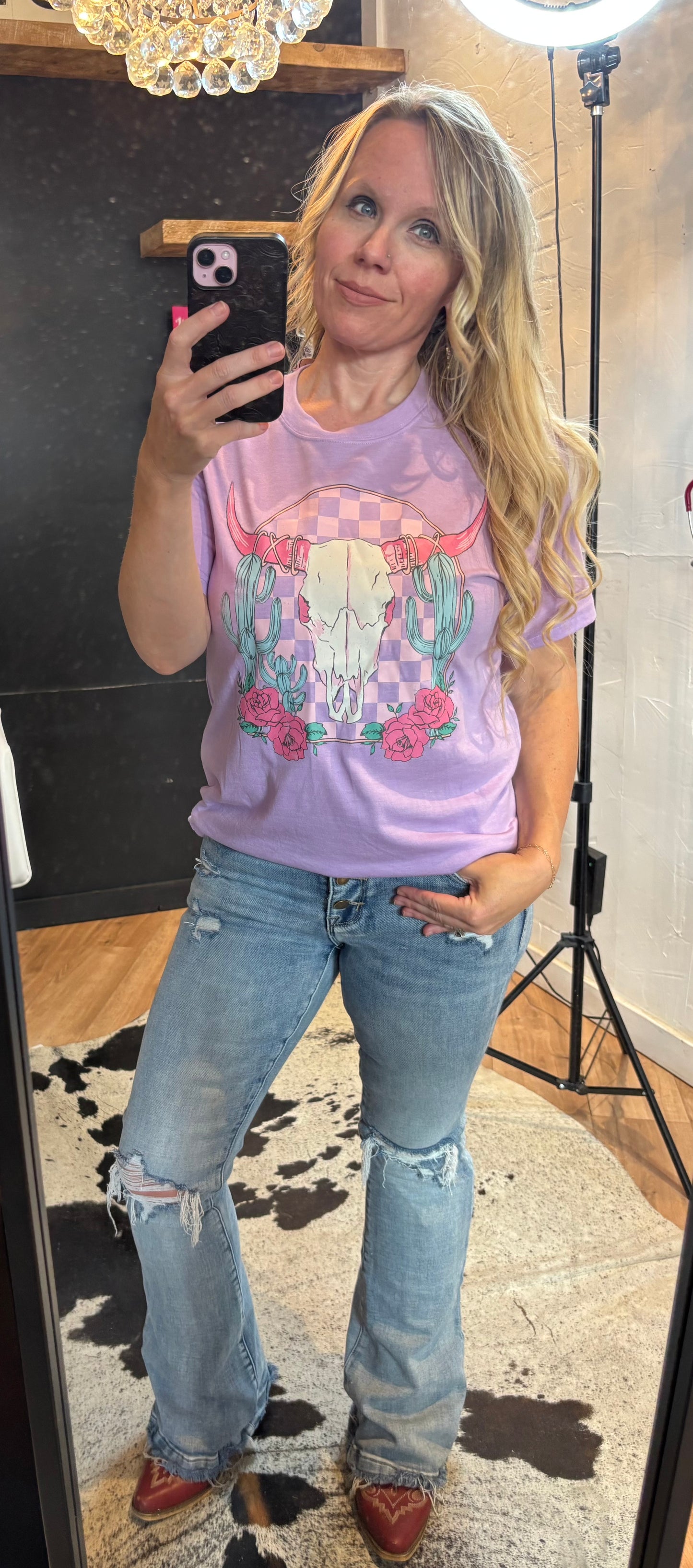 Retro skull tee