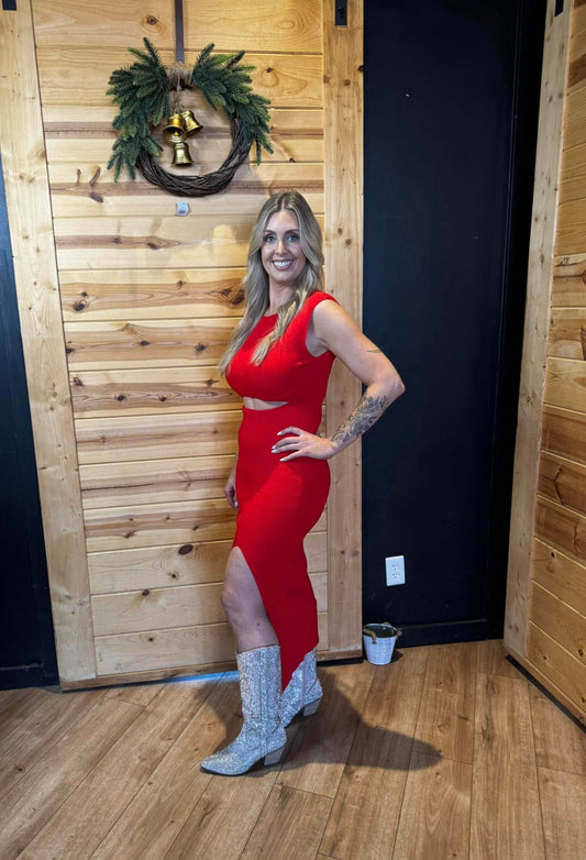 Red BODYCON DRESS