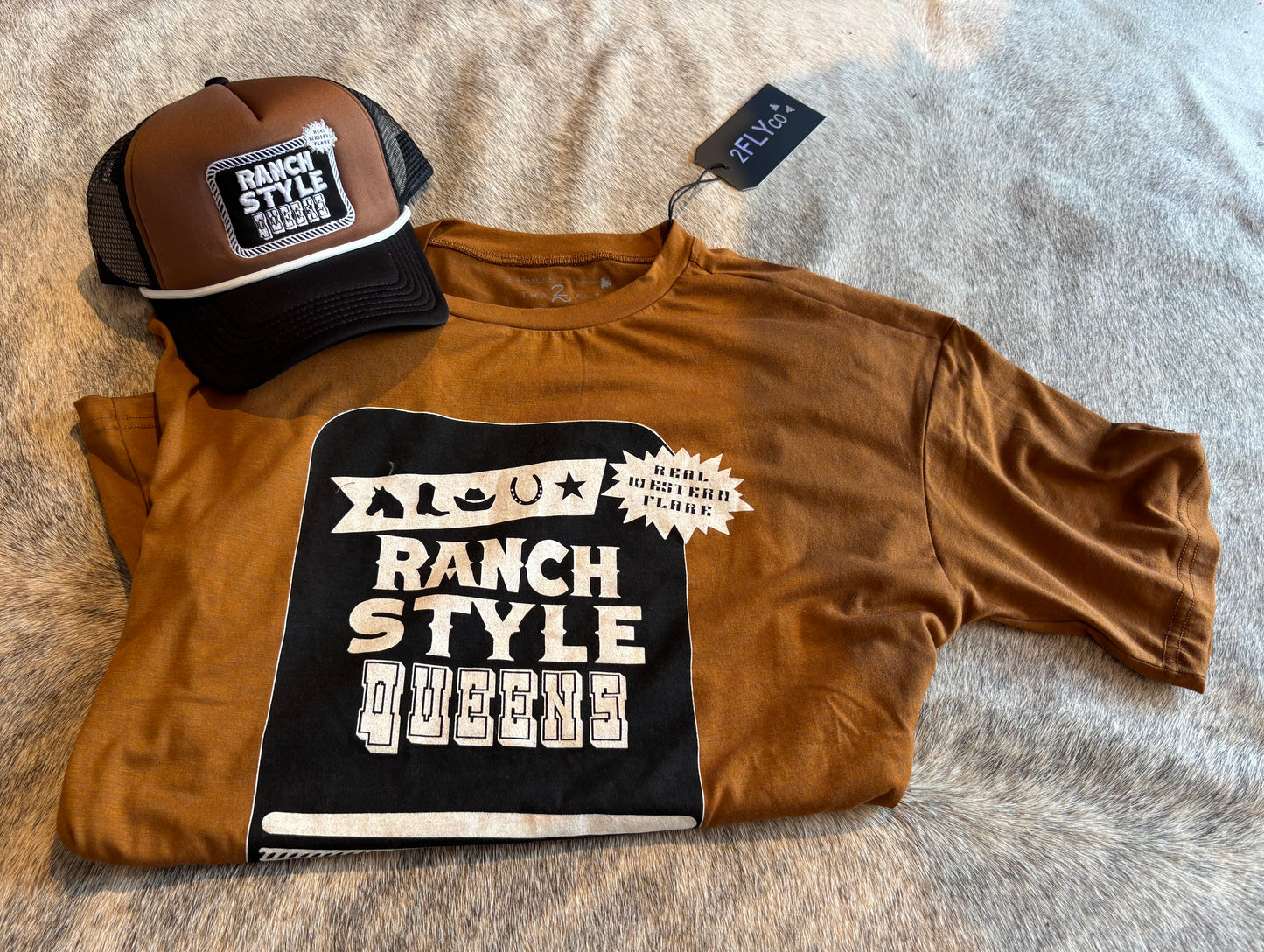 Ranch style queen trucker hat