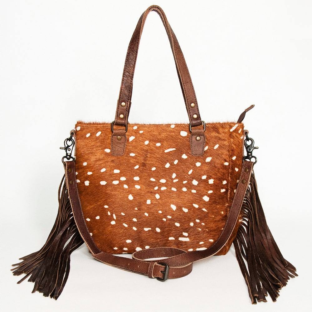 Axis Hair-On Genuine Western Leather Women Bag conceal & carry