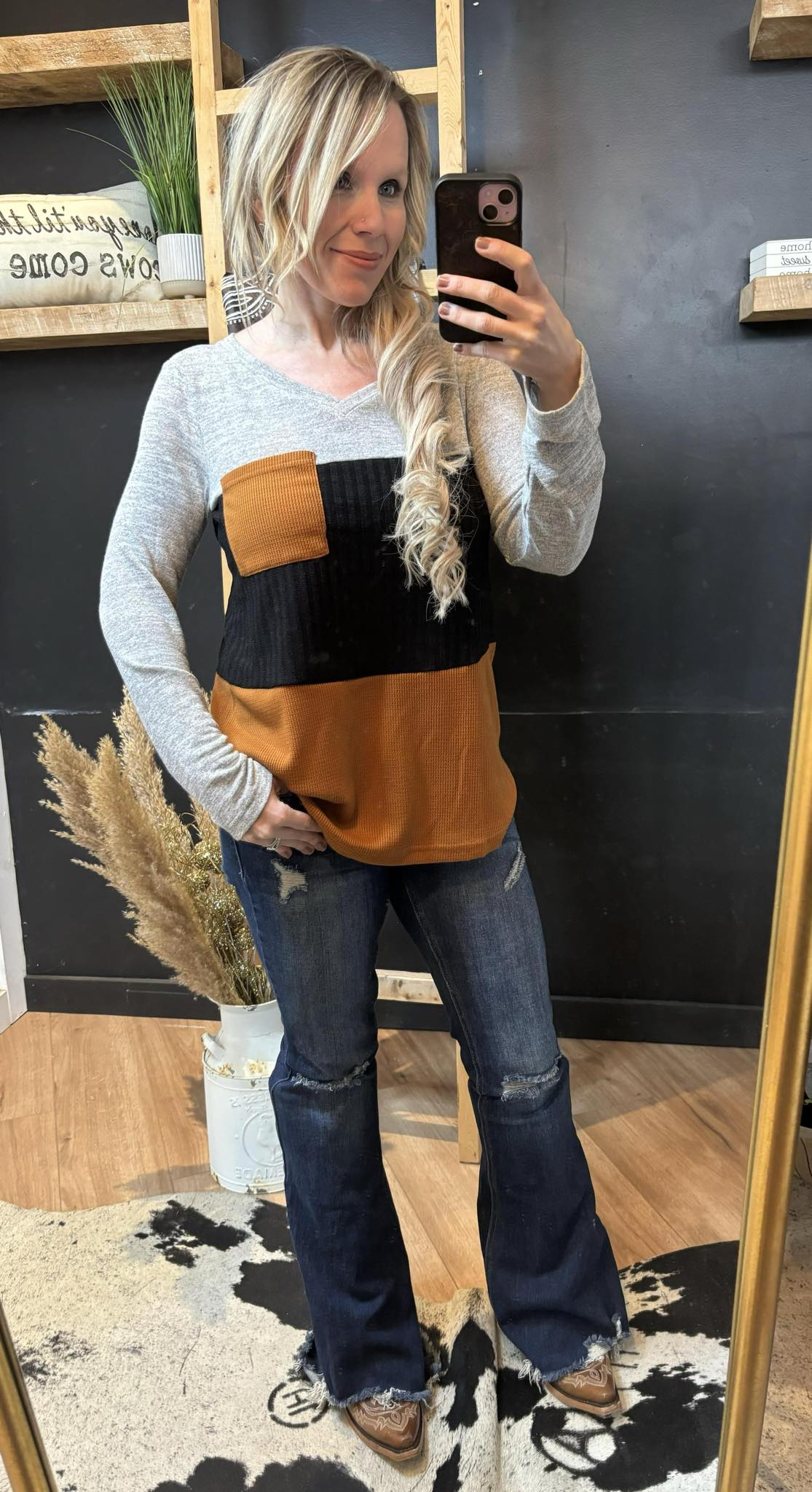 Pocket Colorblock Tammy Top