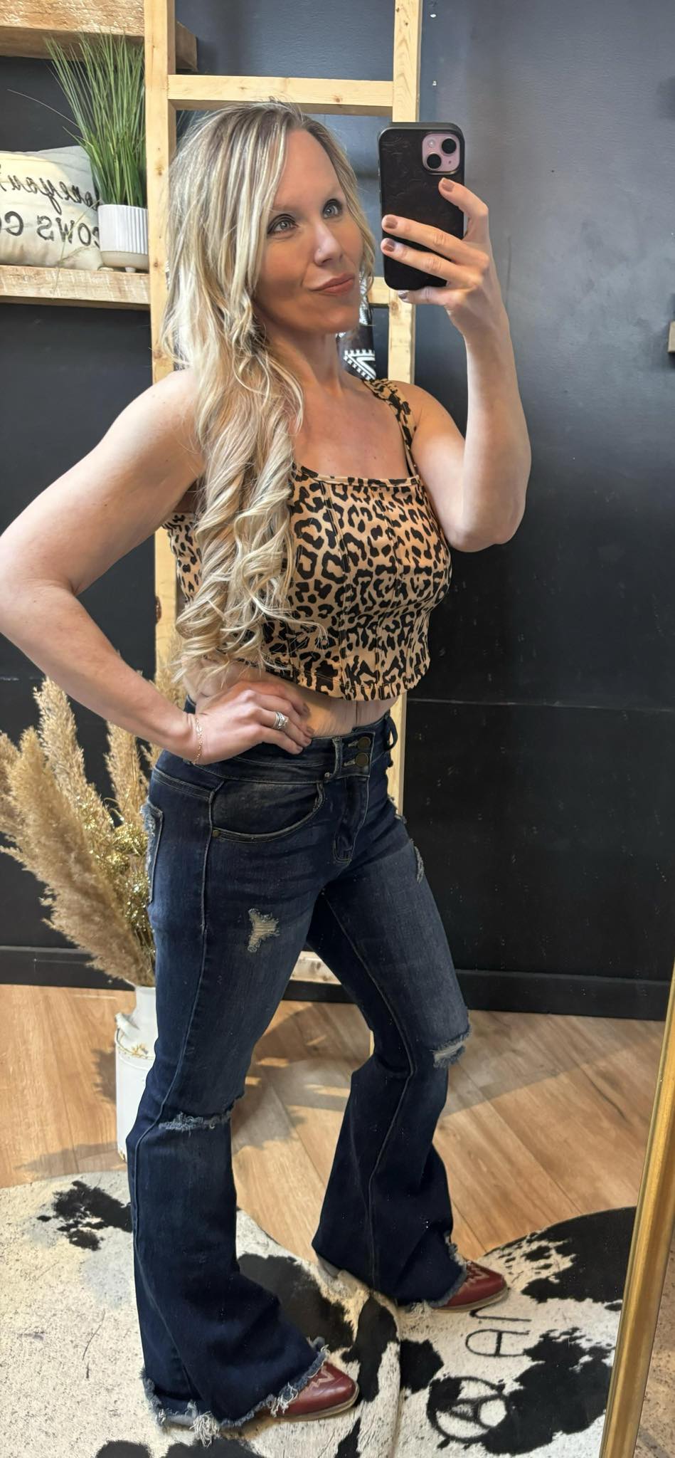 Leopard corset