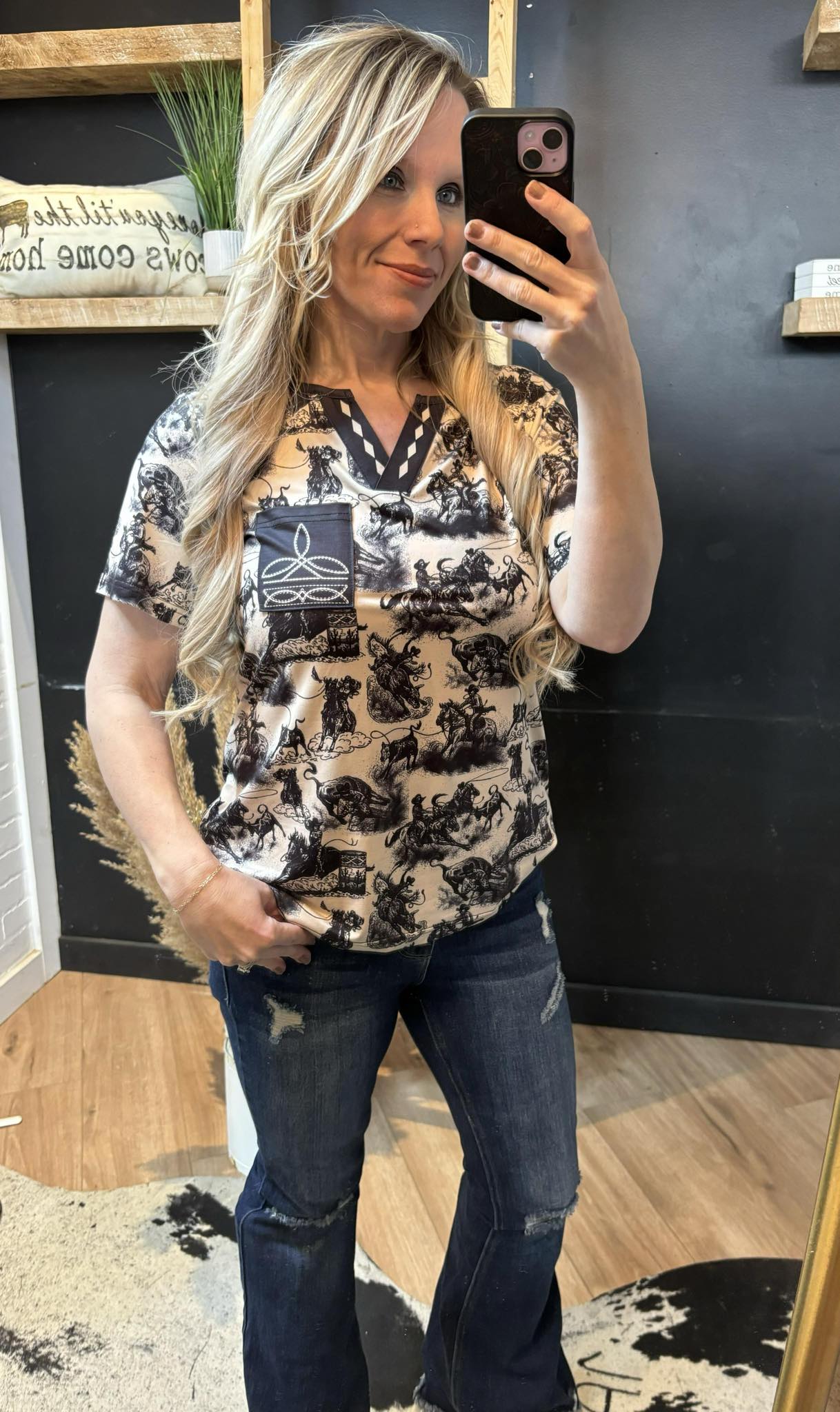 Rodeo Road Bootstitch Top