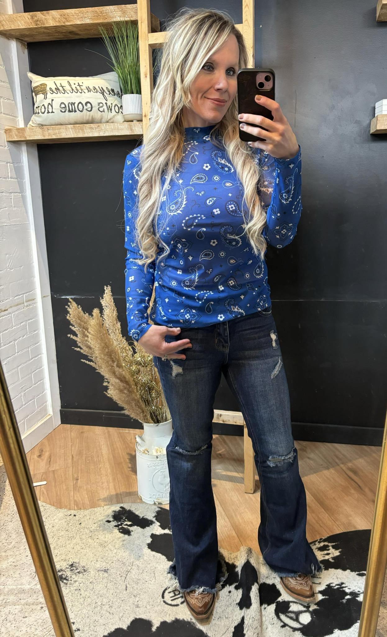 Bandana babe blue mesh