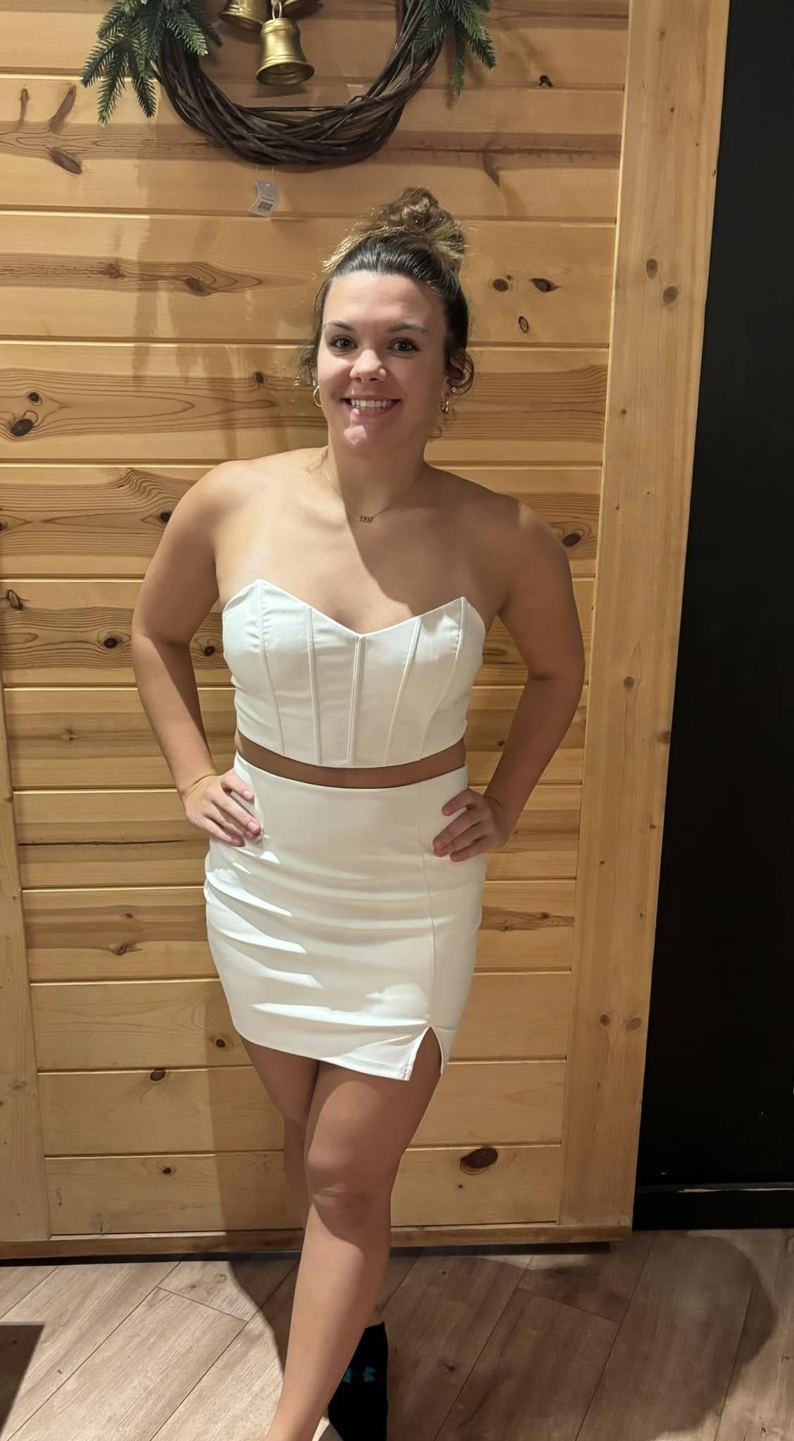 Sweetheart doll leather skirt set