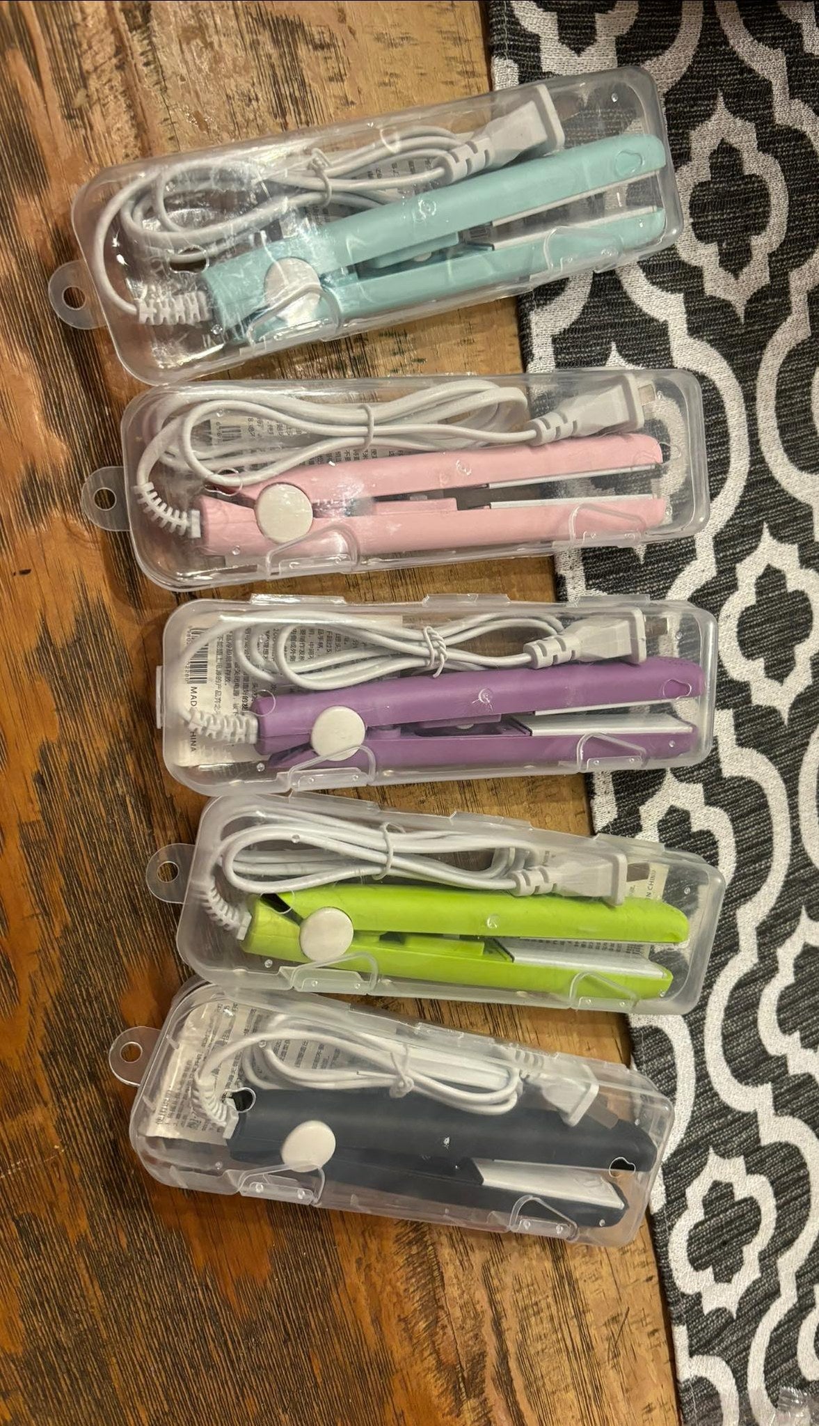 Mini hair straighteners
