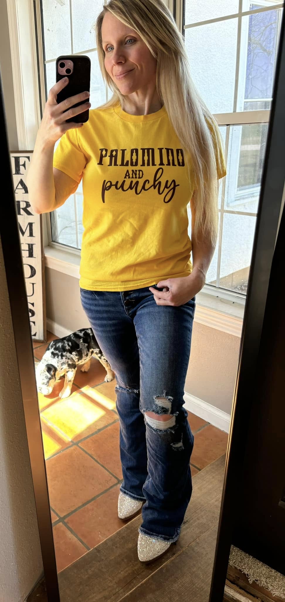 Palomino & punchy tee