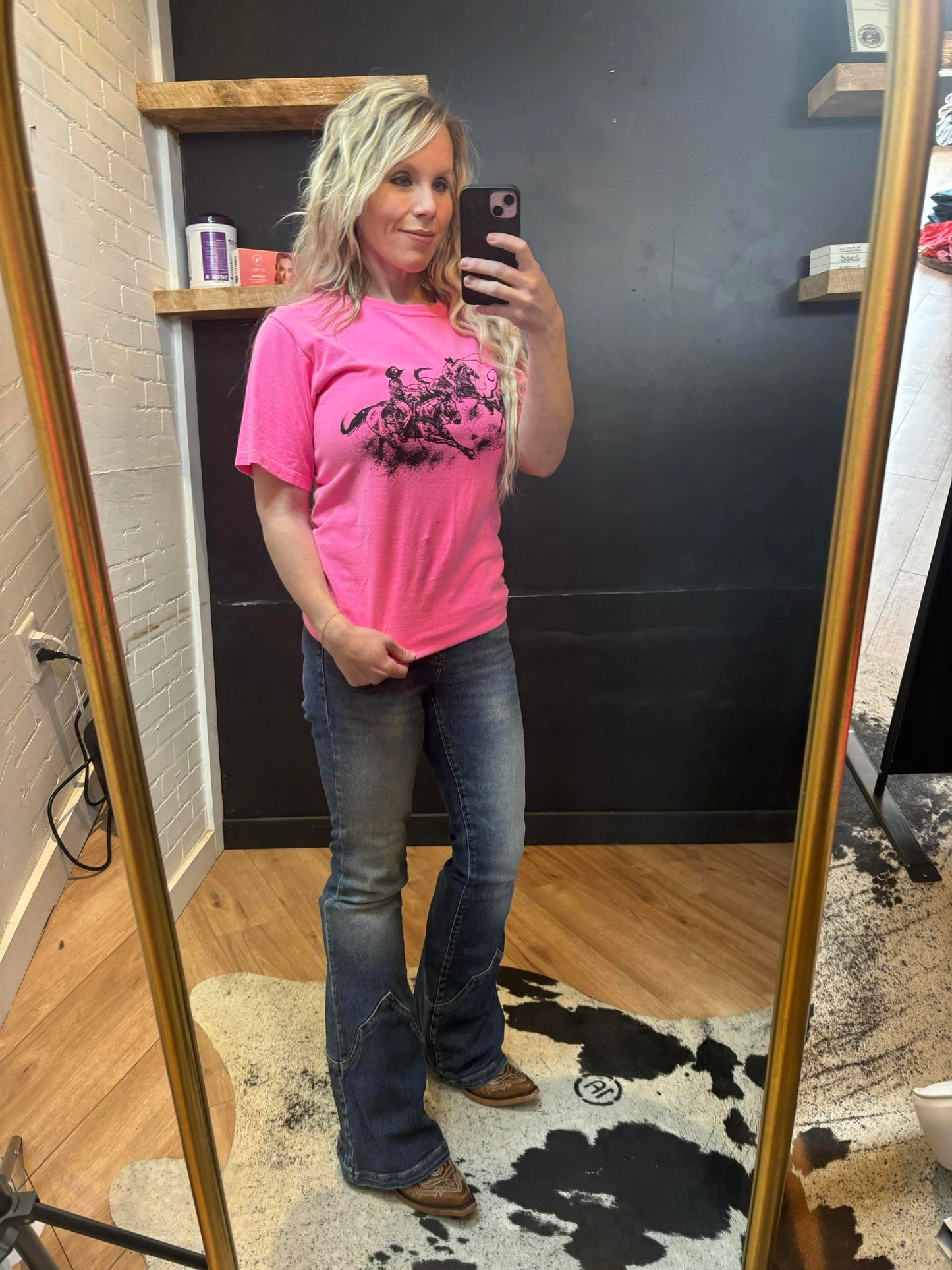 Neon Pink High Call Tee