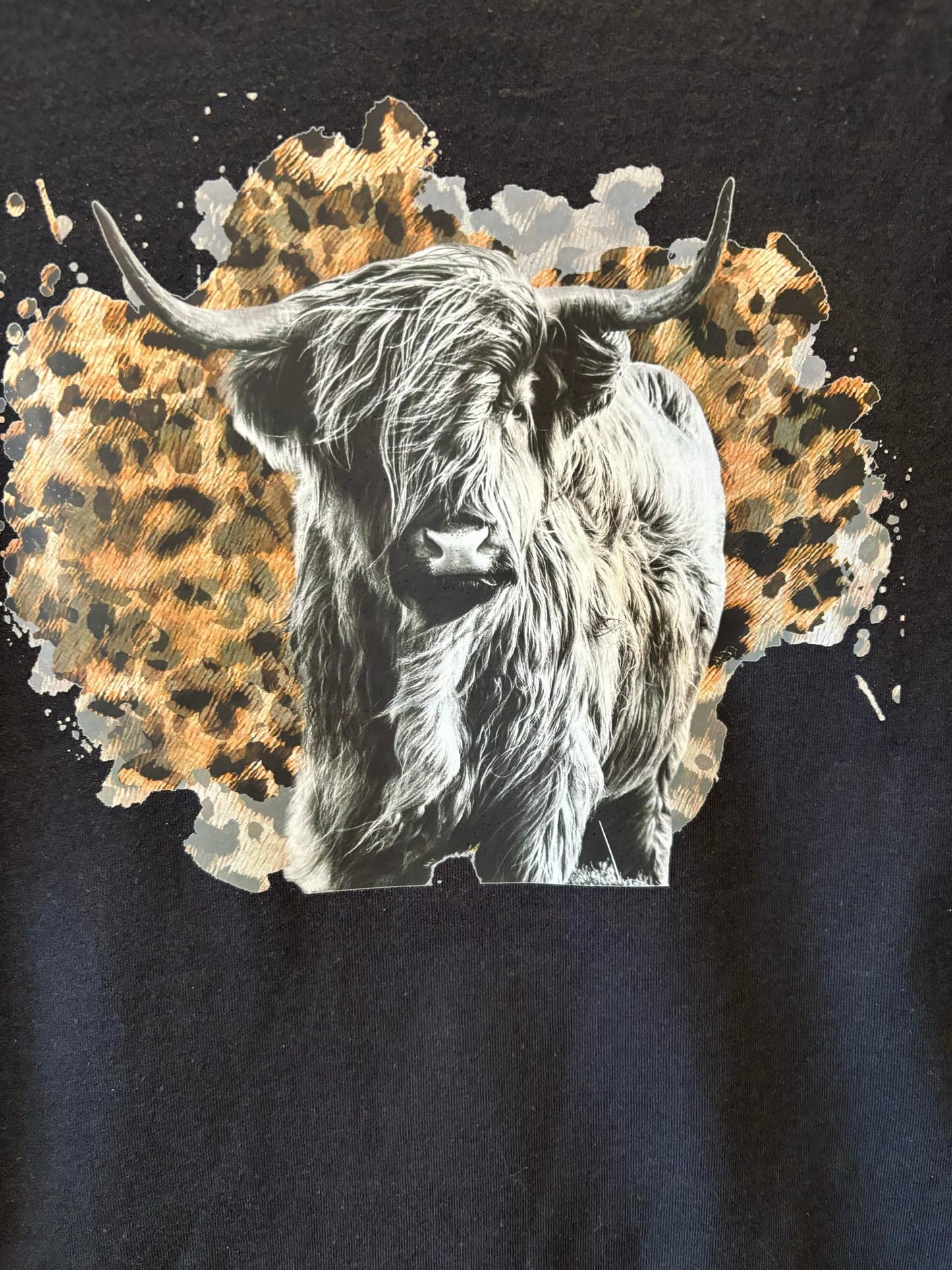 Highland cow tee