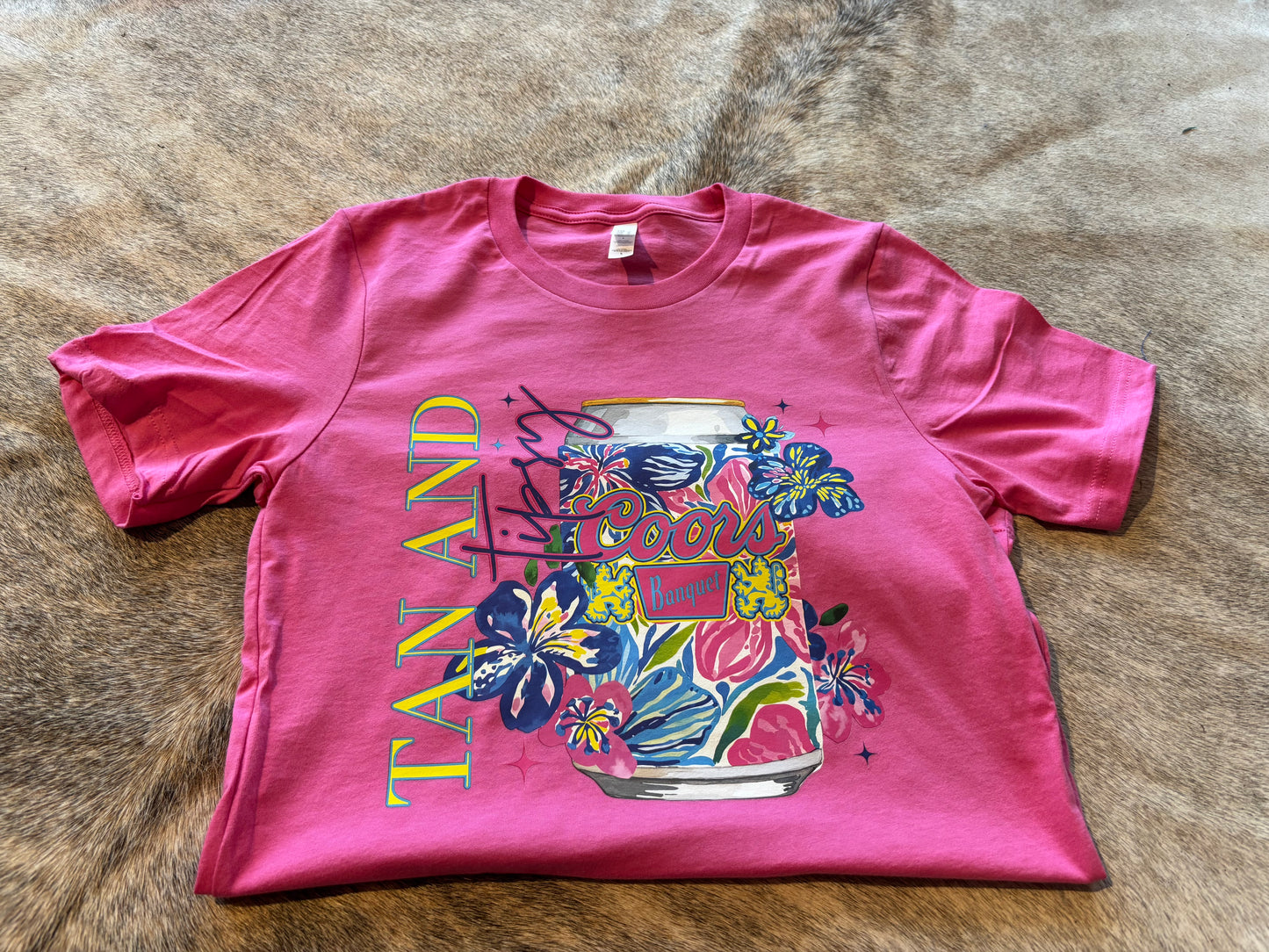 Tan & tipsy coors tee