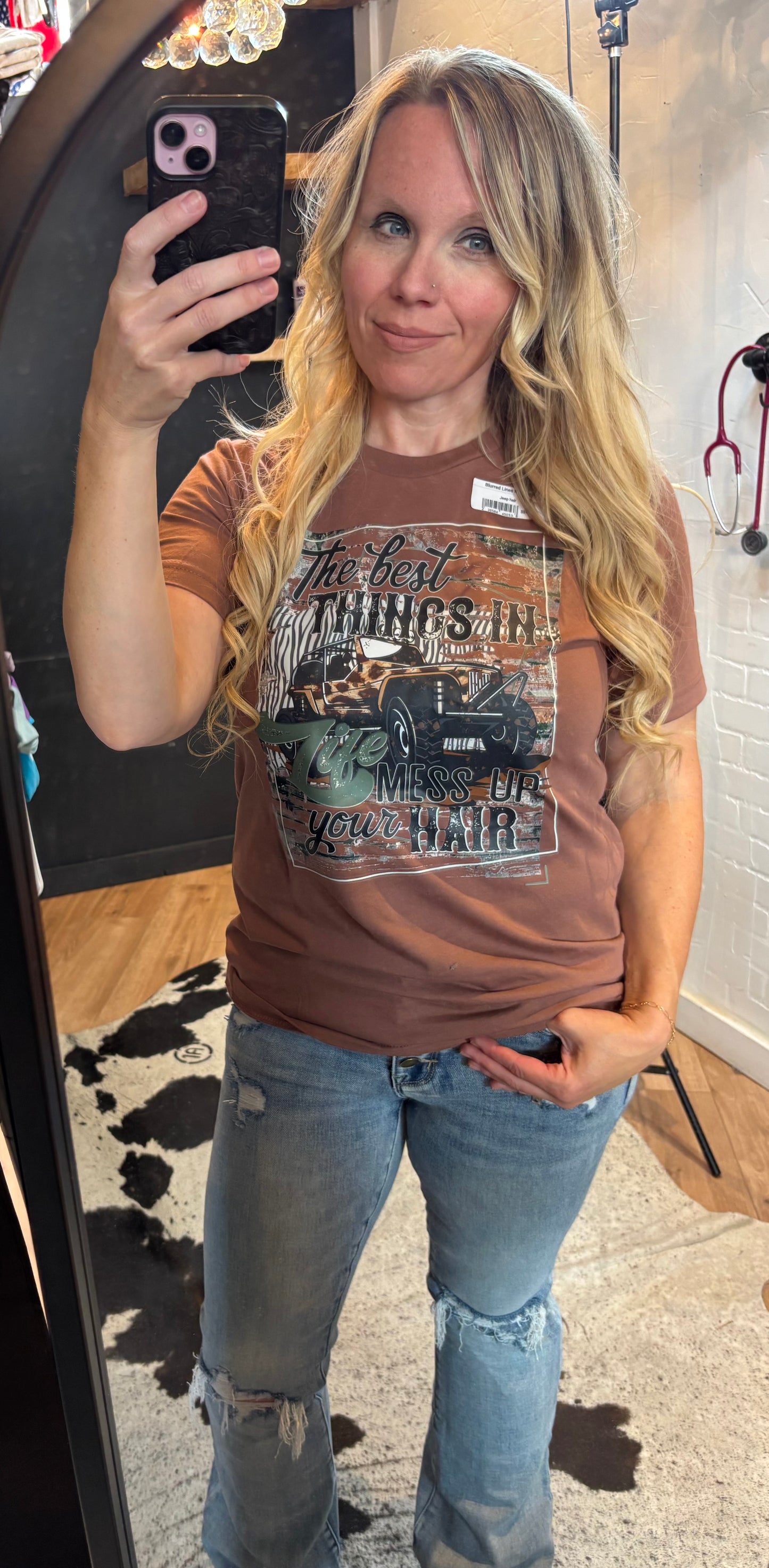 Jeep hair tee