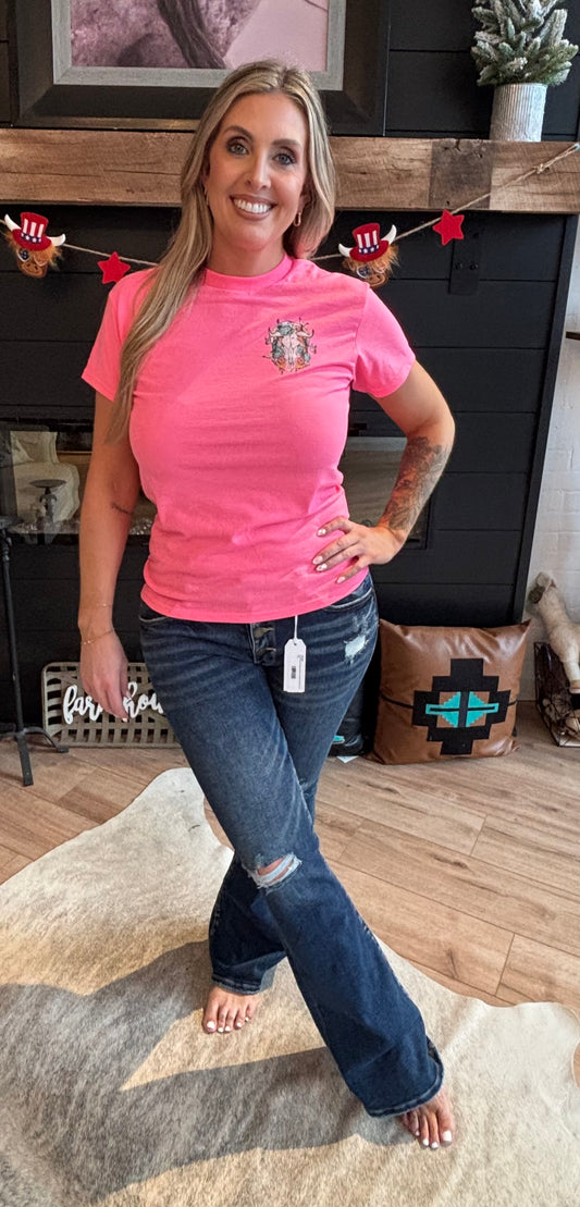 Red dirt wild child tee