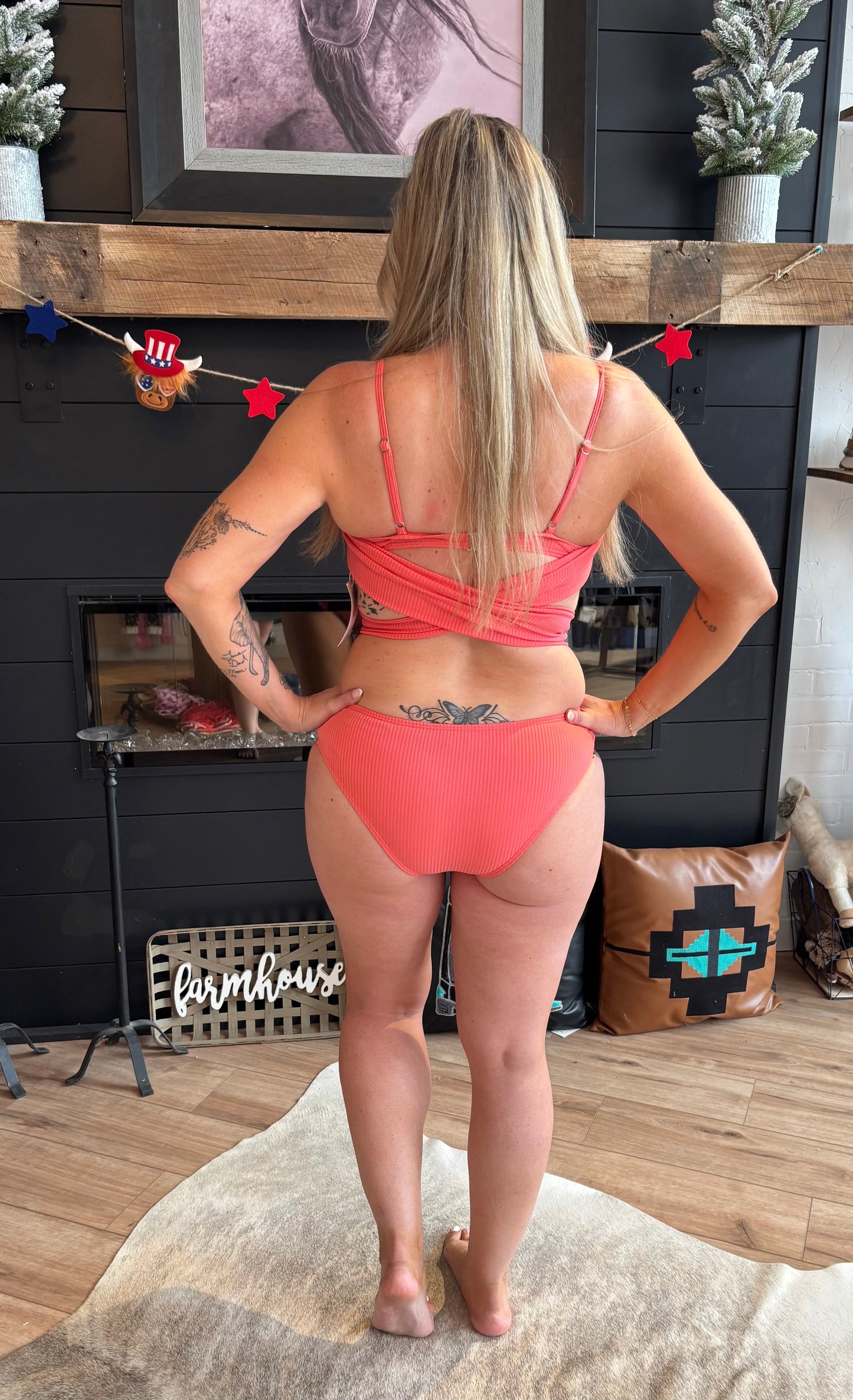 Coral wrap 2 piece