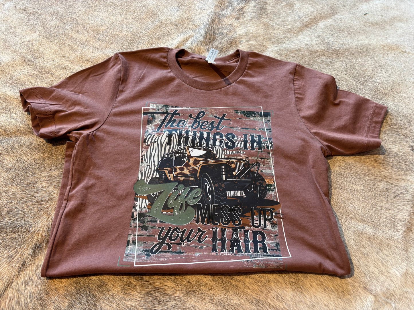 Jeep hair tee