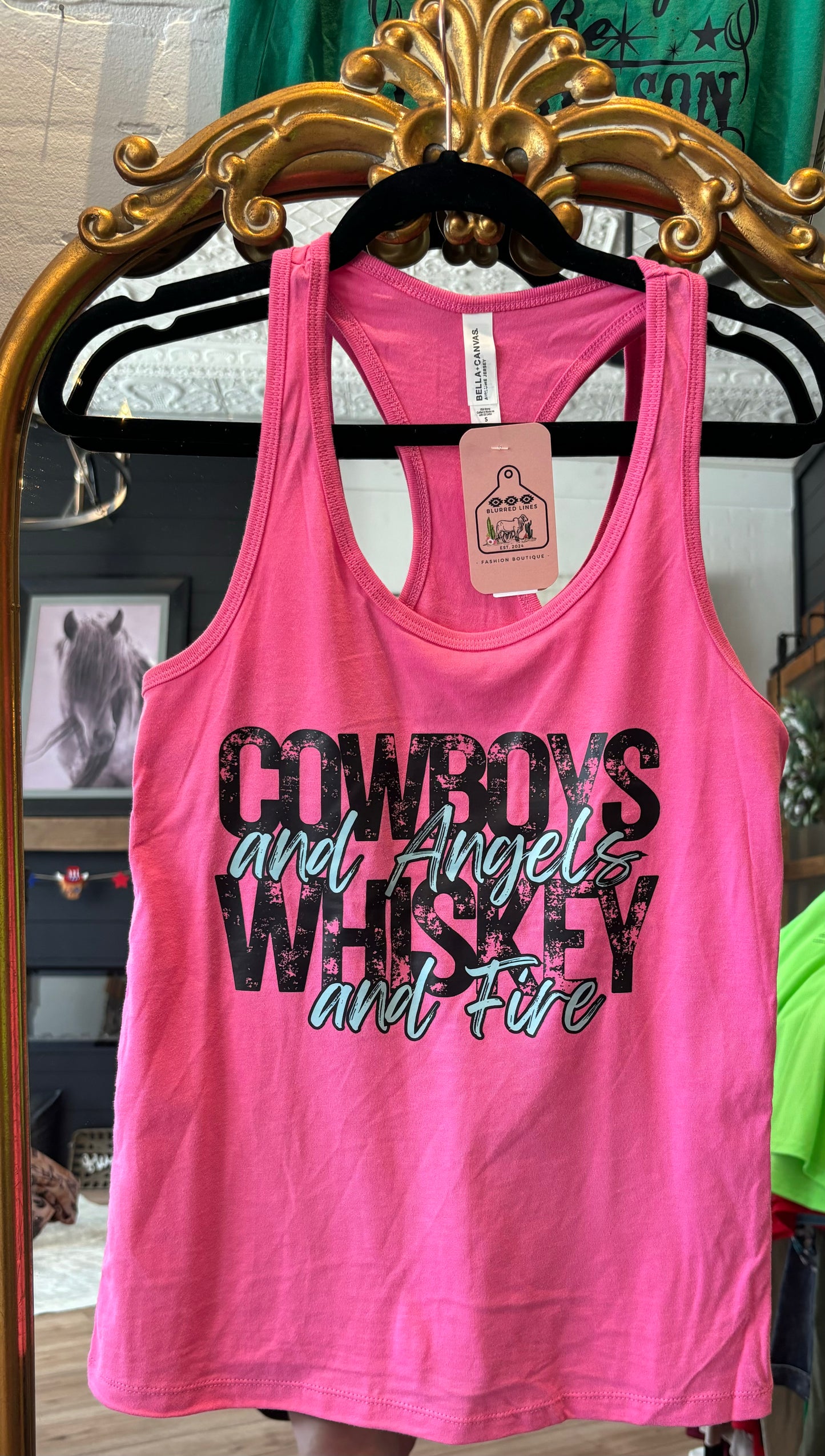 Cowboys & whiskey Angels & fire