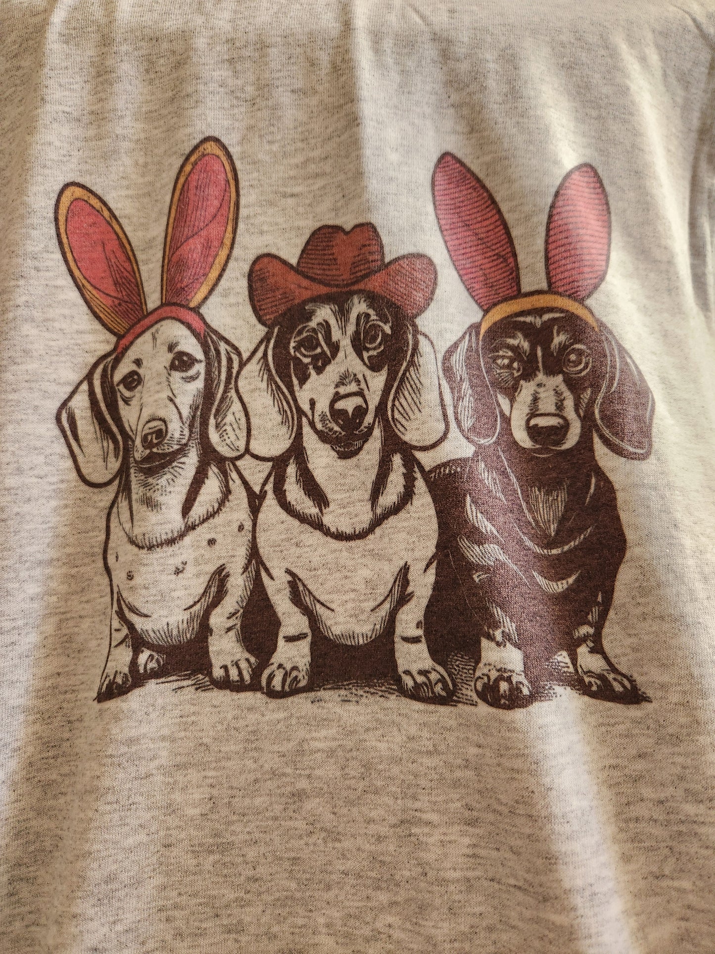 Weiner dog Easter tee