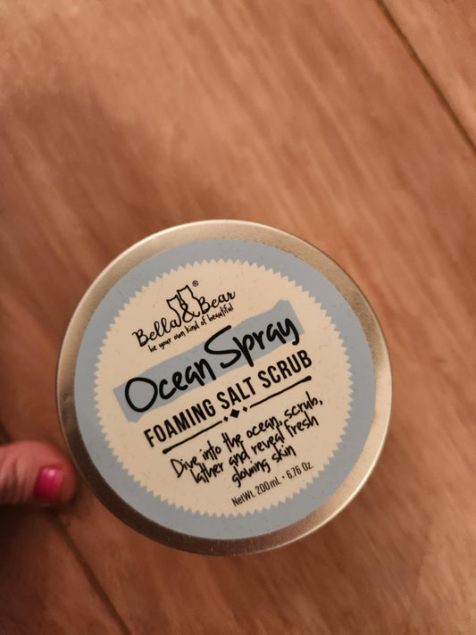 Bella and bear- Ocean spray foaming salt scrub