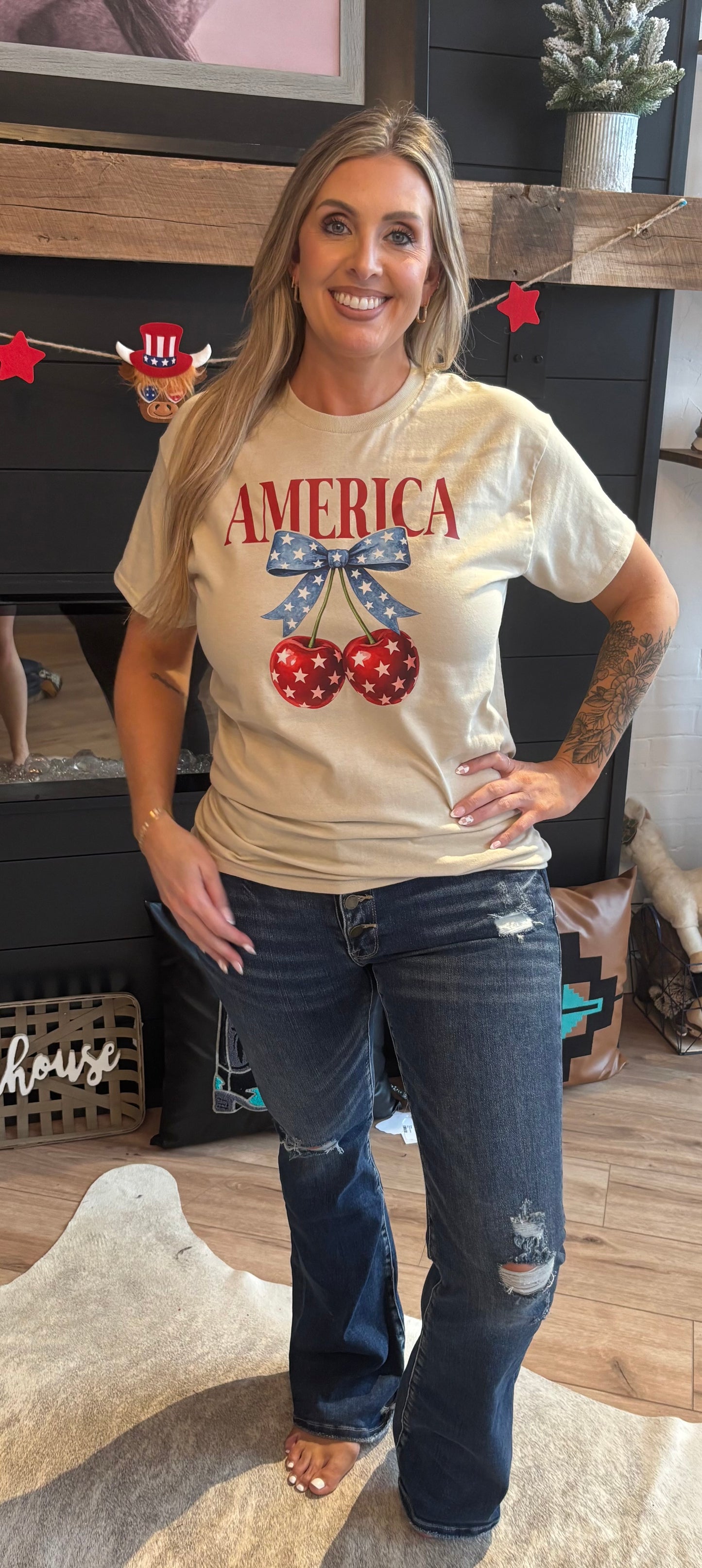 American cherries tee