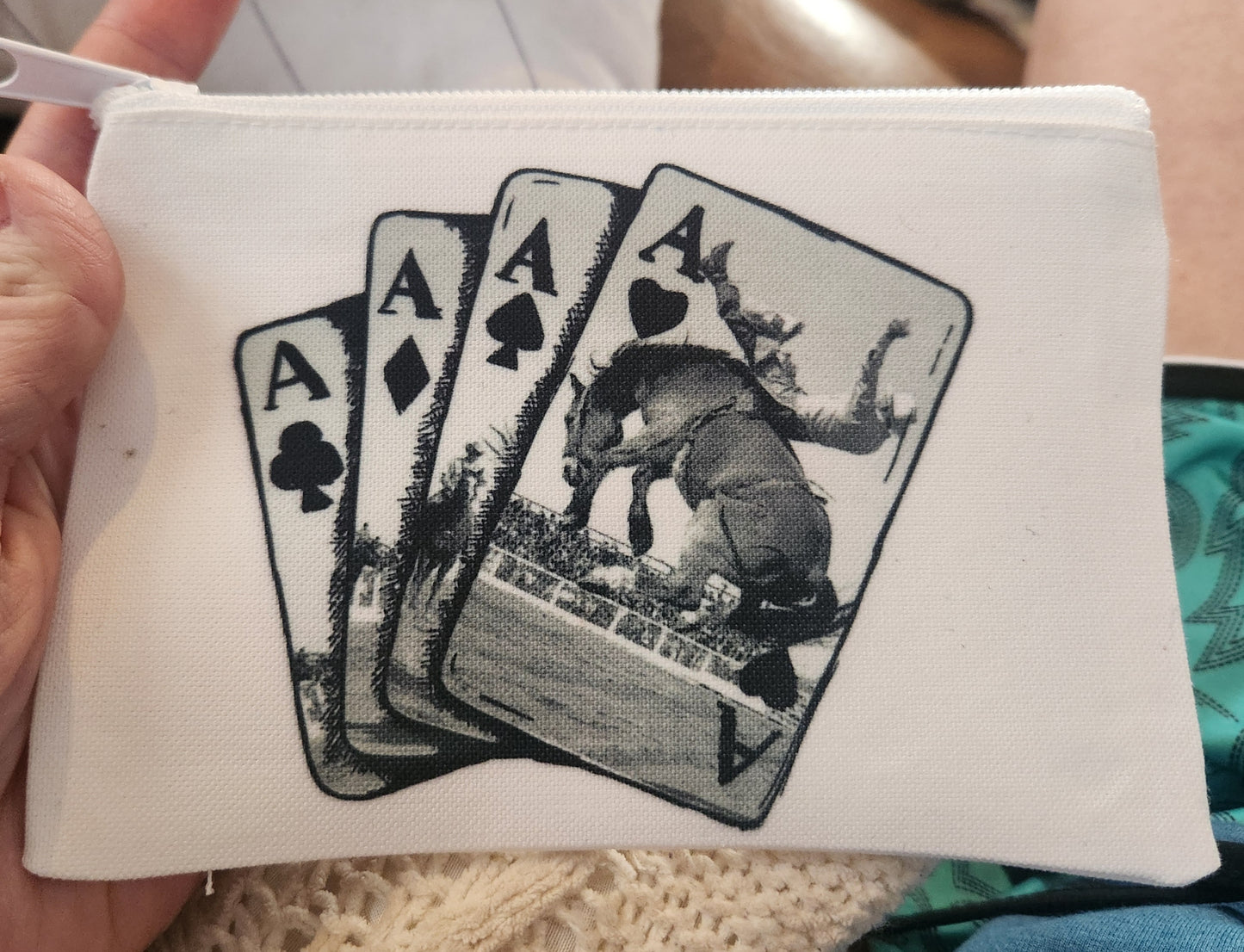 bronc coin pouch