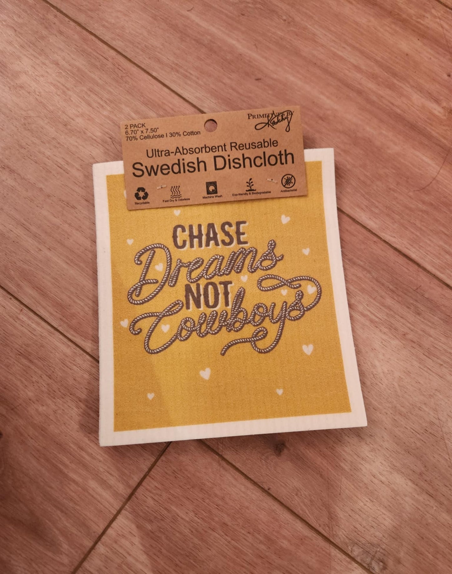 Dreams Not Cowboys Swedish Dishcloth Set