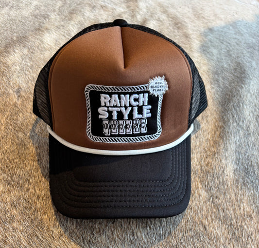 Ranch style queen trucker hat