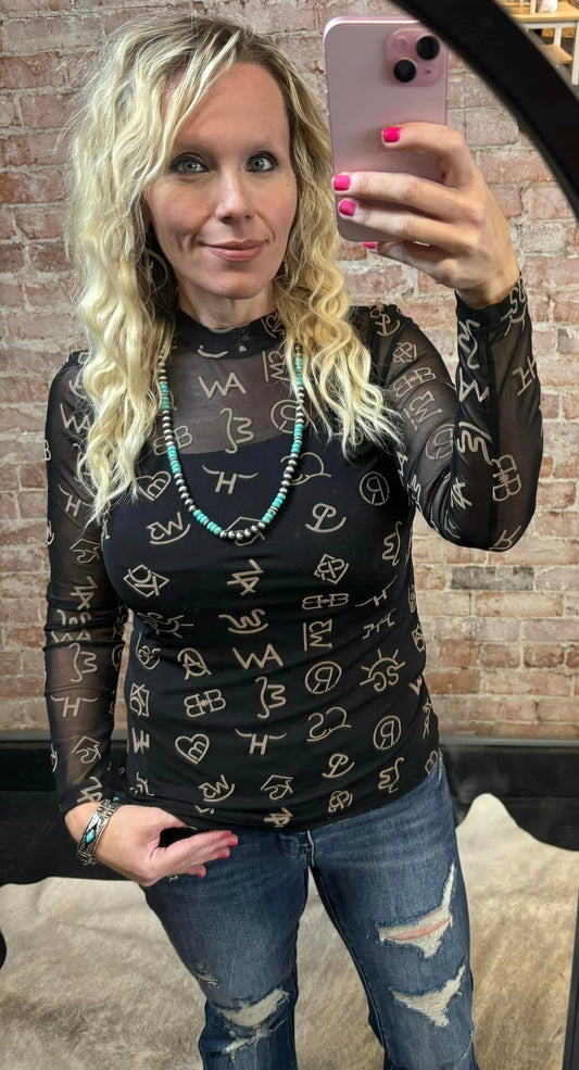Branded 3D Print Mesh Top
