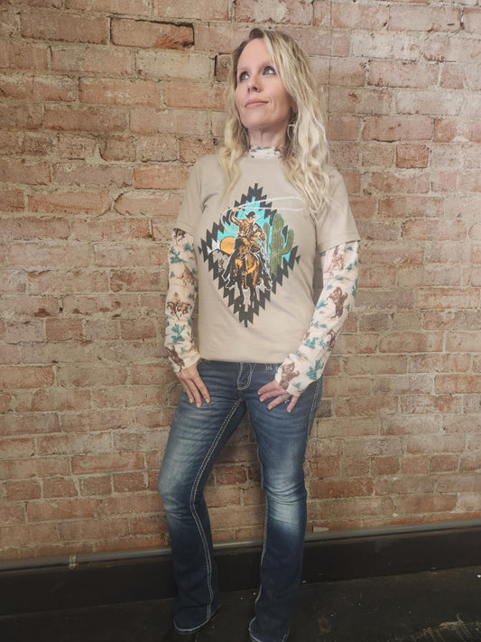 Cowboy Rides Away Tee