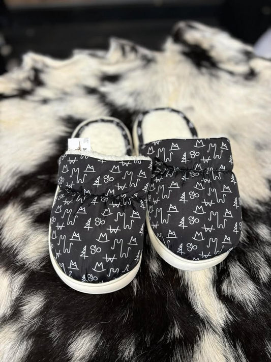 Black Brand Slippers One Size