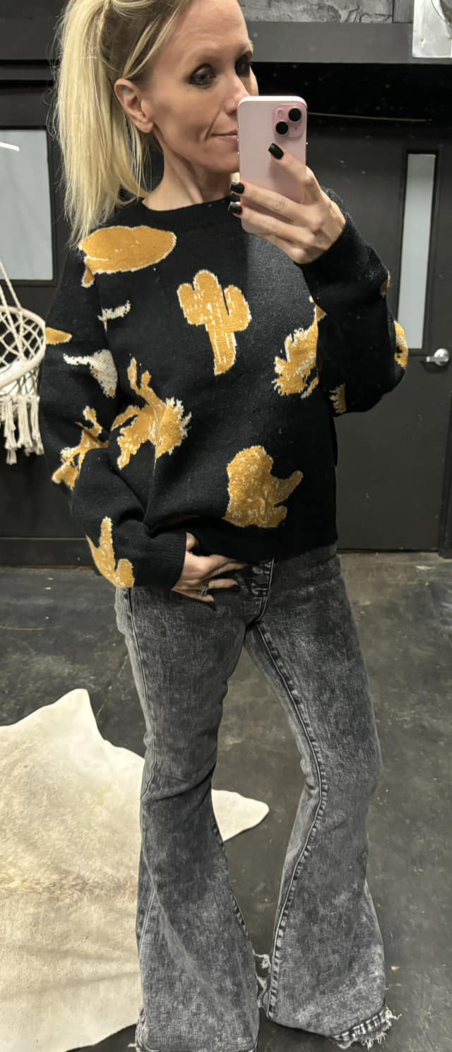 Western Motif Sweater