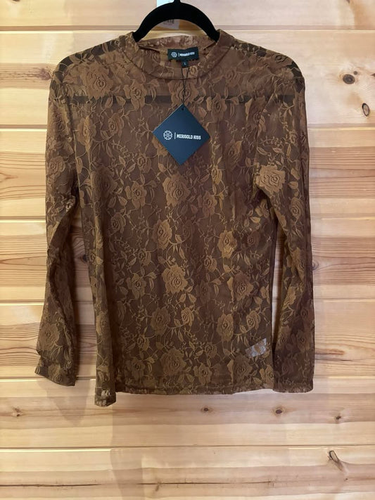 Roses Lace Top - Carmel