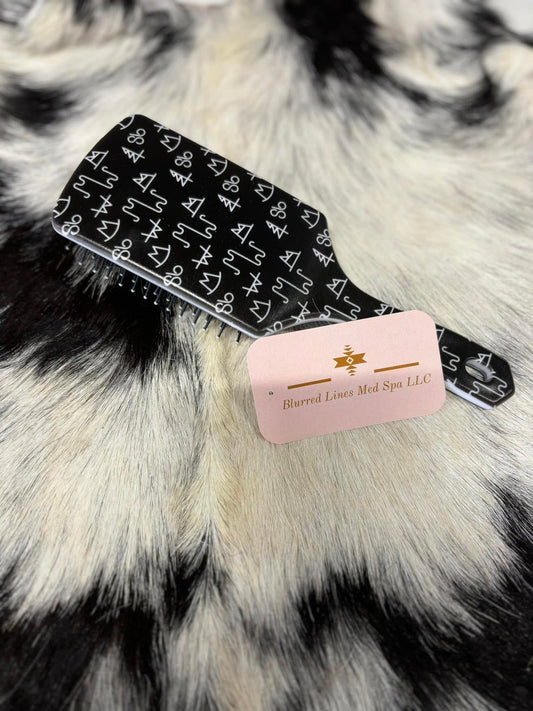 Black Brand Hairbrush
