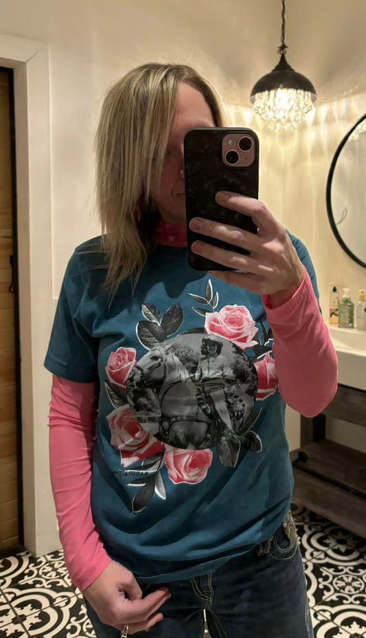 Flower Cowgirl Graphic T-Shirt