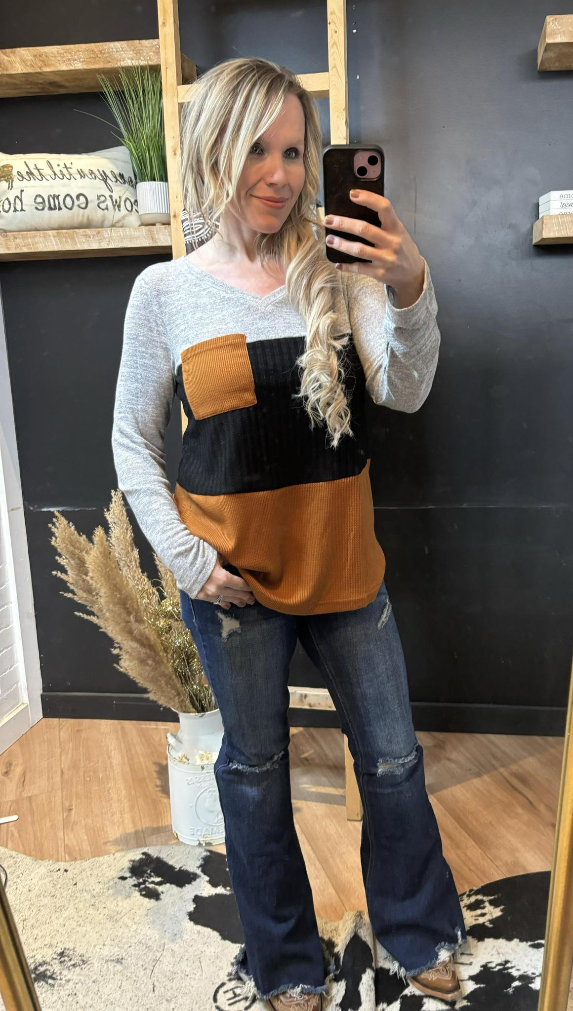 Pocket Colorblock Tammy Top