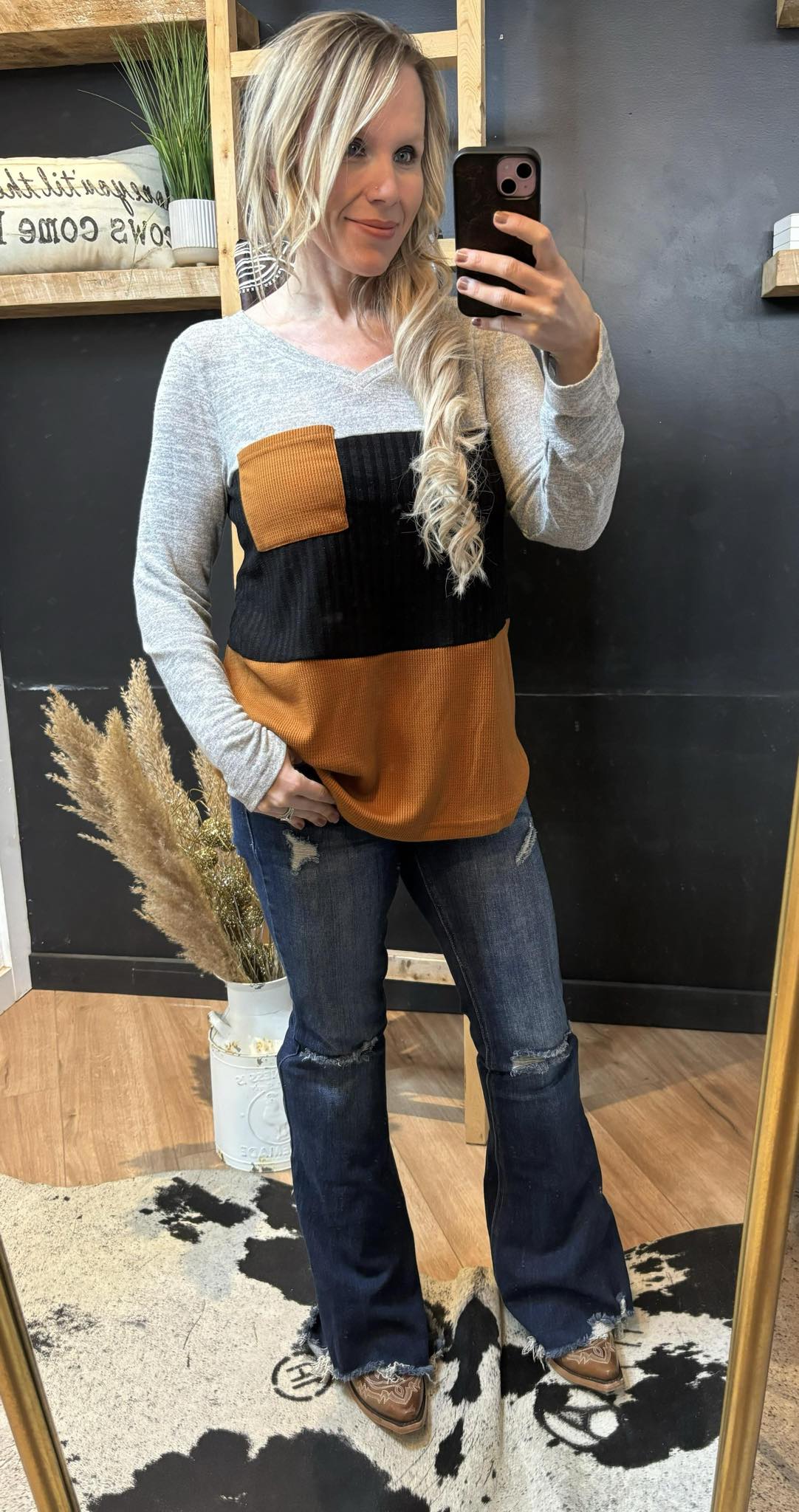 Pocket Colorblock Tammy Top