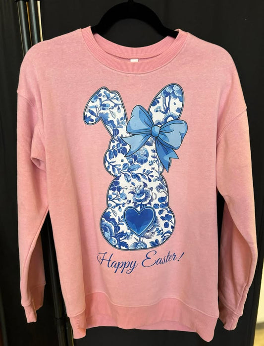 Floral bunny sweatshirt