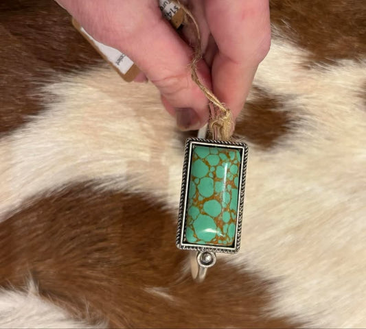 Turquoise rectangle bracelet
