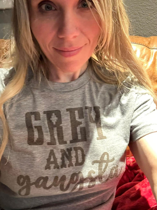 Grey and Gangster tee