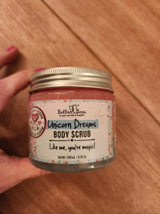 Bella and bear- unicorn dreams scrub