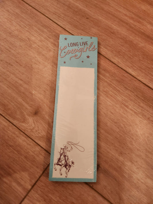 Long Live Cowgirls List Pad