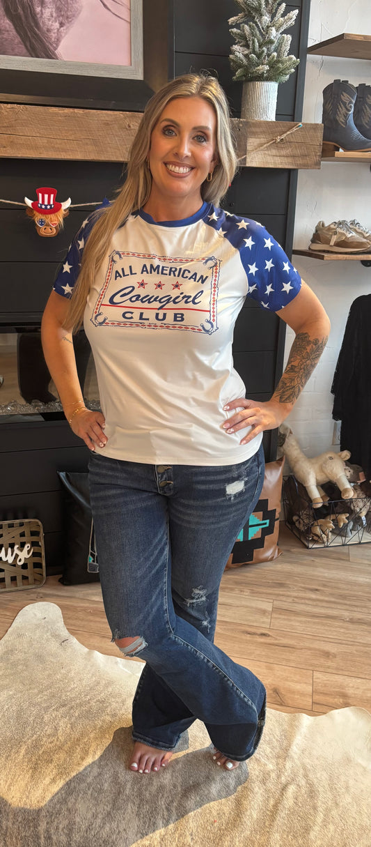 All American cowboy tee