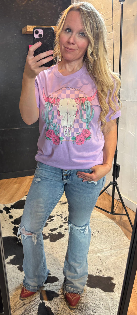 Retro skull tee
