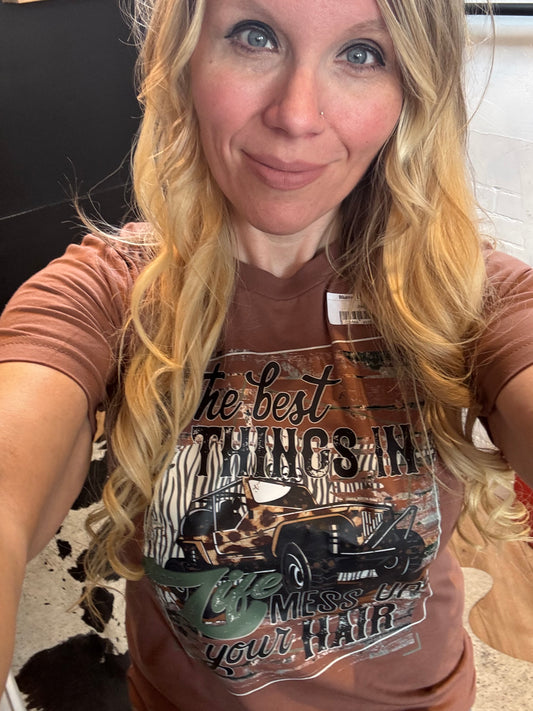 Jeep hair tee
