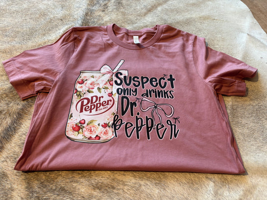 Suspect only drinks Dr. pepper